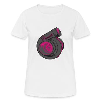 Turbocharger boost girl - Women's Breathable T-Shirt - white - Front - AI Model Female 172 dark (172cm)
