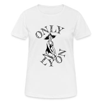 Lyon, die wunderschöne: LYON = ONLY. - Frauen T-Shirt atmungsaktiv - Weiß - Vorne - AI Model Female 172 dark (172cm)
