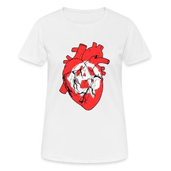 Anarchie - T-shirt respirant Femme - blanc - Devant - AI Model Female 172 dark (172cm)