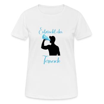 Entzündet den Tornado - Frauen T-Shirt atmungsaktiv - Weiß - Vorne - AI Model Female 172 dark (172cm)