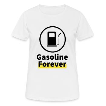 Gasoline Forever - Women's Breathable T-Shirt - white - Front - AI Model Female 172 dark (172cm)