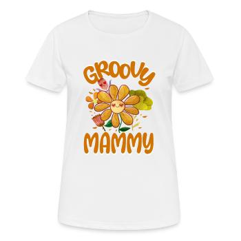 Groovy Mammy Family Matching Vintage Family - Women's Breathable T-Shirt - white - Front - AI Model Female 172 dark (172cm)