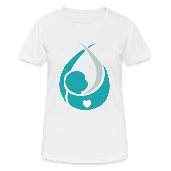 Schwangerschaft Babyparty Babyshower Boy Girl - Frauen T-Shirt atmungsaktiv - Weiß - Vorne - AI Model Female 172 dark (172cm)
