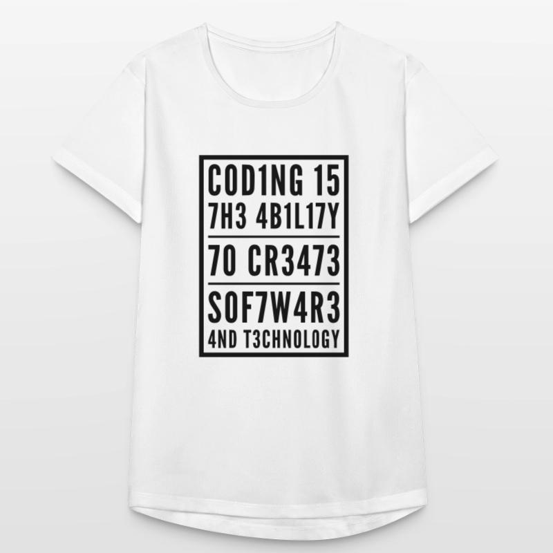 Programmation Coden L337 Leetspeak Saying T-shirt respirant Femme