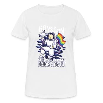 gay lesbian LGBTQ pride gaysian i gift - Women's Breathable T-Shirt - white - Front - AI Model Female 172 dark (172cm)