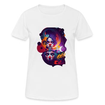 Les clowneries - T-shirt respirant Femme - blanc - Devant - AI Model Female 172 dark (172cm)