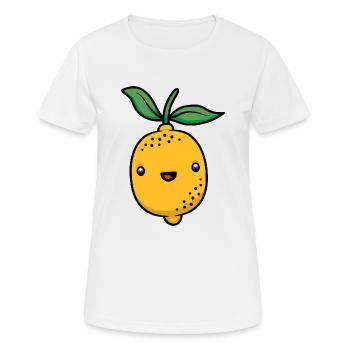 Citron mignon Agrumes Kawaii Citron vert - T-shirt respirant Femme - blanc - Devant - AI Model Female 172 dark (172cm)
