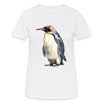 Le manchot royal - T-shirt respirant Femme - blanc - Devant - AI Model Female 172 dark (172cm)