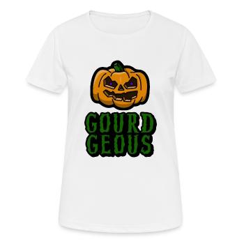 Gourde-Eous - T-shirt respirant Femme - blanc - Devant - AI Model Female 172 dark (172cm)