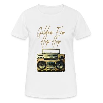 L’âge d’or du hip-hop - T-shirt respirant Femme - blanc - Devant - AI Model Female 172 dark (172cm)