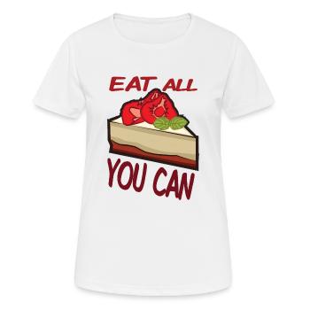 dessert lover - Women's Breathable T-Shirt - white - Front - AI Model Female 172 dark (172cm)