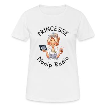 Princesse Manip Radio Manipulatrice Radiologie - T-shirt respirant Femme - blanc - Devant - AI Model Female 172 dark (172cm)
