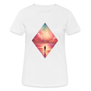 Heaven Paradies - Frauen T-Shirt atmungsaktiv - Weiß - Vorne - AI Model Female 172 dark (172cm)