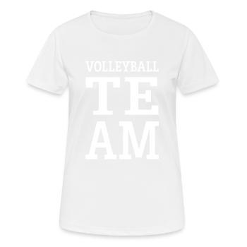 Volleyball Team - Frauen T-Shirt atmungsaktiv - Weiß - Vorne - AI Model Female 172 dark (172cm)