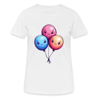 Balloons for children - Women's Breathable T-Shirt - white - Front - AI Model Female 172 dark (172cm)