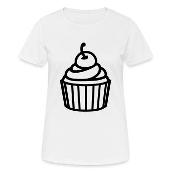 Cupcake - Frauen T-Shirt atmungsaktiv - Weiß - Vorne - AI Model Female 172 dark (172cm)