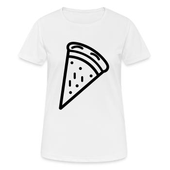 part de pizza - T-shirt respirant Femme - blanc - Devant - AI Model Female 172 dark (172cm)