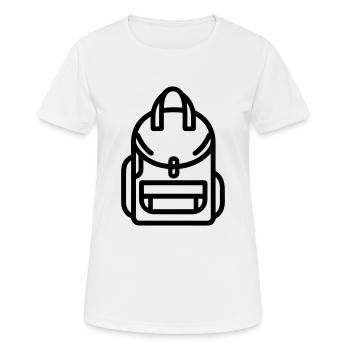Backpack - Women's Breathable T-Shirt - white - Front - AI Model Female 172 dark (172cm)