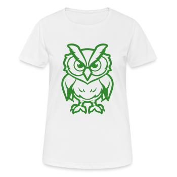 Owl Comic - Women's Breathable T-Shirt - white - Front - AI Model Female 172 dark (172cm)