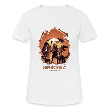 Prähistorische Entdeckung - Frauen T-Shirt atmungsaktiv - Weiß - Vorne - AI Model Female 172 dark (172cm)