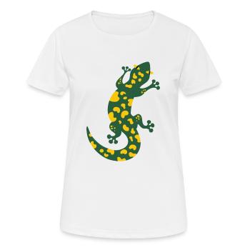 Salamander - Frauen T-Shirt atmungsaktiv - Weiß - Vorne - AI Model Female 172 dark (172cm)