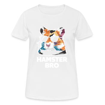 Witziges Design für Hamsterliebhaber - Frauen T-Shirt atmungsaktiv - Weiß - Vorne - AI Model Female 172 dark (172cm)