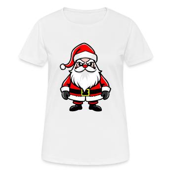 Weihnachtsmann, santa claus figure Święty Mikołaj - T-shirt respirant Femme - blanc - Devant - AI Model Female 172 dark (172cm)