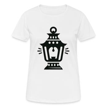 Laterne - Frauen T-Shirt atmungsaktiv - Weiß - Vorne - AI Model Female 172 dark (172cm)