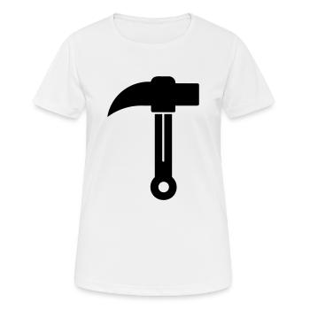 Axt - Frauen T-Shirt atmungsaktiv - Weiß - Vorne - AI Model Female 172 dark (172cm)