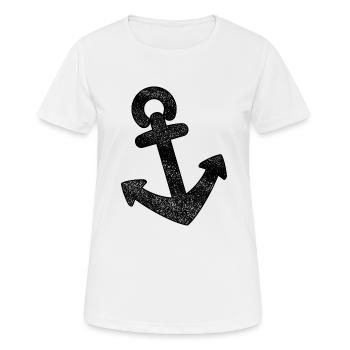 Anchor Distressed - Women's Breathable T-Shirt - white - Front - AI Model Female 172 dark (172cm)