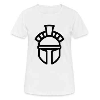 Sparta Guerrier Spartan - T-shirt respirant Femme - blanc - Devant - AI Model Female 172 dark (172cm)