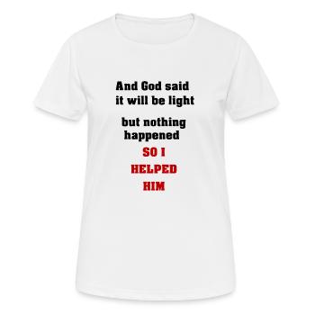 Électricien électricien électricien - T-shirt respirant Femme - blanc - Devant - AI Model Female 172 dark (172cm)