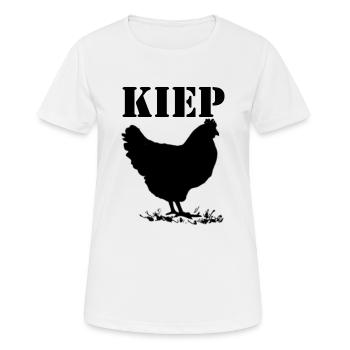 Kippen, Huhn, Brabant Dialekt - Frauen T-Shirt atmungsaktiv - Weiß - Vorne - AI Model Female 172 dark (172cm)