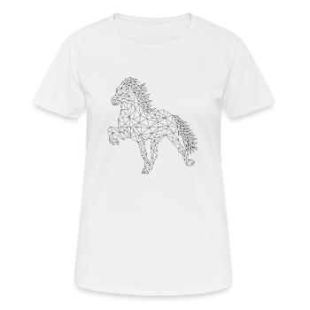 Geometischer Isländer - Frauen T-Shirt atmungsaktiv - Weiß - Vorne - AI Model Female 172 dark (172cm)