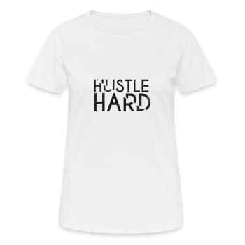 Hustler - Frauen T-Shirt atmungsaktiv - Weiß - Vorne - AI Model Female 172 dark (172cm)