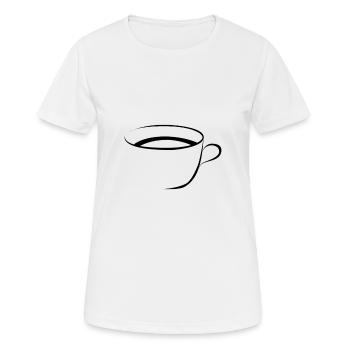 Cup - Women's Breathable T-Shirt - white - Front - AI Model Female 172 dark (172cm)
