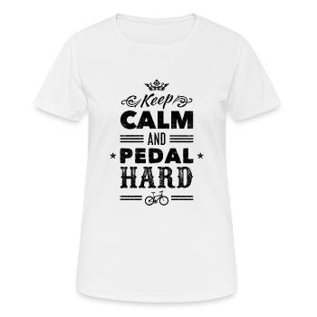 Fahrrad lustiger Spruch MTB Mountain Bike Grunge - Frauen T-Shirt atmungsaktiv - Weiß - Vorne - AI Model Female 172 dark (172cm)