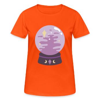 Boule de cristal - T-shirt respirant Femme - orange néon - Devant - AI Model Female 172 dark (172cm)