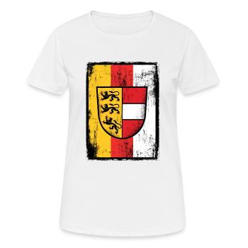 Drapeau de la Carinthie Cadeau du lac de Carinthie Autriche - T-shirt respirant Femme - blanc - Devant - AI Model Female 172 dark (172cm)
