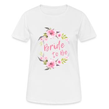 | de chemise Bride To Be Élégant & Chic - T-shirt respirant Femme - blanc - Devant - AI Model Female 172 dark (172cm)