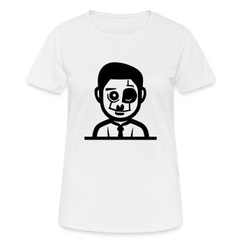 Zombie - Frauen T-Shirt atmungsaktiv - Weiß - Vorne - AI Model Female 172 dark (172cm)