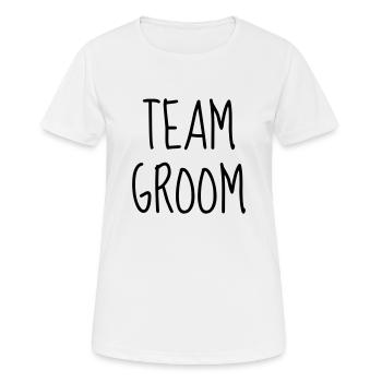 Marriage Wedding Bride Groom Hochzeit Mariage Love - Women's Breathable T-Shirt - white - Front - AI Model Female 172 dark (172cm)