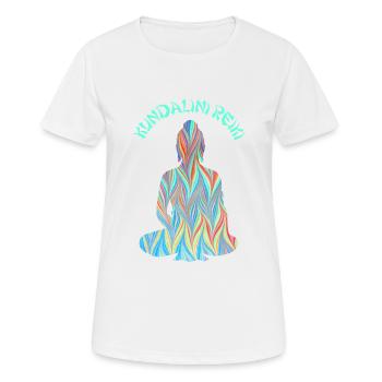kundalini reiki mit buddha e 70 - Frauen T-Shirt atmungsaktiv - Weiß - Vorne - AI Model Female 172 dark (172cm)