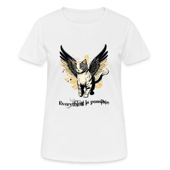 Anything is possible - Women's Breathable T-Shirt - white - Front - AI Model Female 172 dark (172cm)