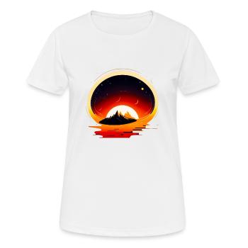 Space View / Mars - Women's Breathable T-Shirt - white - Front - AI Model Female 172 dark (172cm)