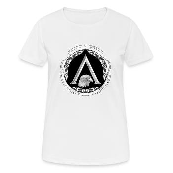 Steinadler Sparta Symbol - Frauen T-Shirt atmungsaktiv - Weiß - Vorne - AI Model Female 172 dark (172cm)