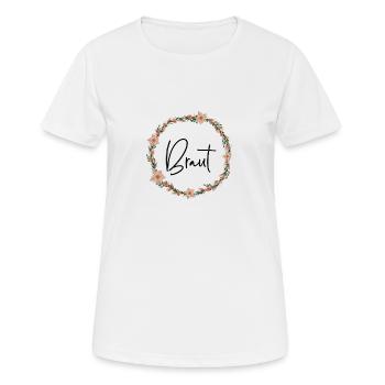 Braut Kranz 2 - Frauen T-Shirt atmungsaktiv - Weiß - Vorne - AI Model Female 172 dark (172cm)