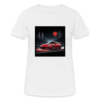 JDM Sportcar Tuning Driftcar Car Gift PS - Women's Breathable T-Shirt - white - Front - AI Model Female 172 dark (172cm)