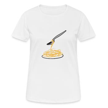 cuisiner des aliments - T-shirt respirant Femme - blanc - Devant - AI Model Female 172 dark (172cm)