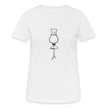 kochen koch - Frauen T-Shirt atmungsaktiv - Weiß - Vorne - AI Model Female 172 dark (172cm)